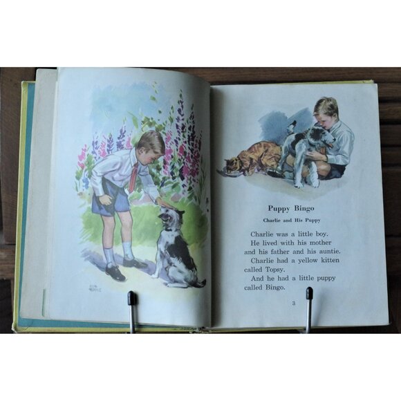 Vintage Textbook, We Grow Up Second Reader, MacMillan Company 1945 New Work-Play - Picture 4 of 9